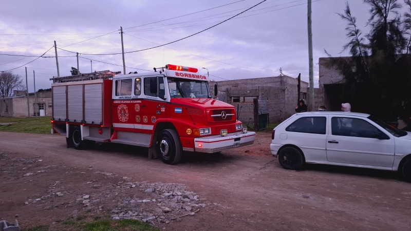 Principio de incendio en una vivienda
